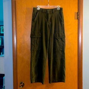 American Eagle Outfitters Green Wide Leg Pants